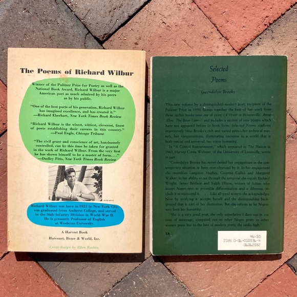 1963 The Poems of Richard Wilbur Selected Poems Gwendolyn Brooks Modernist - Picture 12 of 13